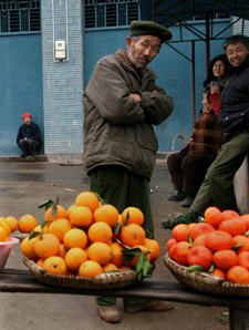 Orange Vendors along the Highway